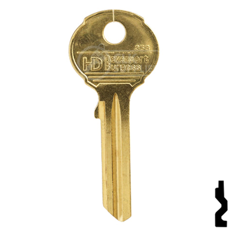 Uncut Key Blank | Legge, Union | BD225