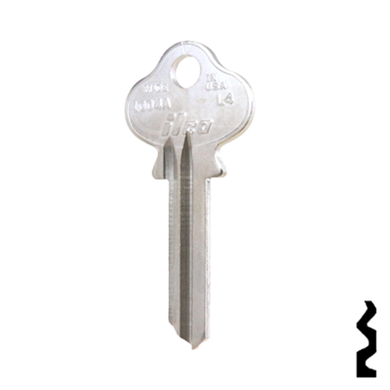 Uncut Key Blank | Lockwood | 1004A, L4 Residential-Commercial Key Ilco
