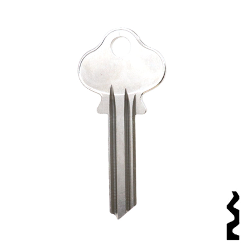 Uncut Key Blank | Lockwood | 1004A, L4 Residential-Commercial Key Ilco