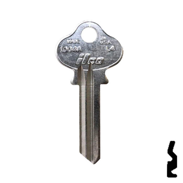 Uncut Key Blank | Lockwood | 1004A, L4 Residential-Commercial Key Ilco