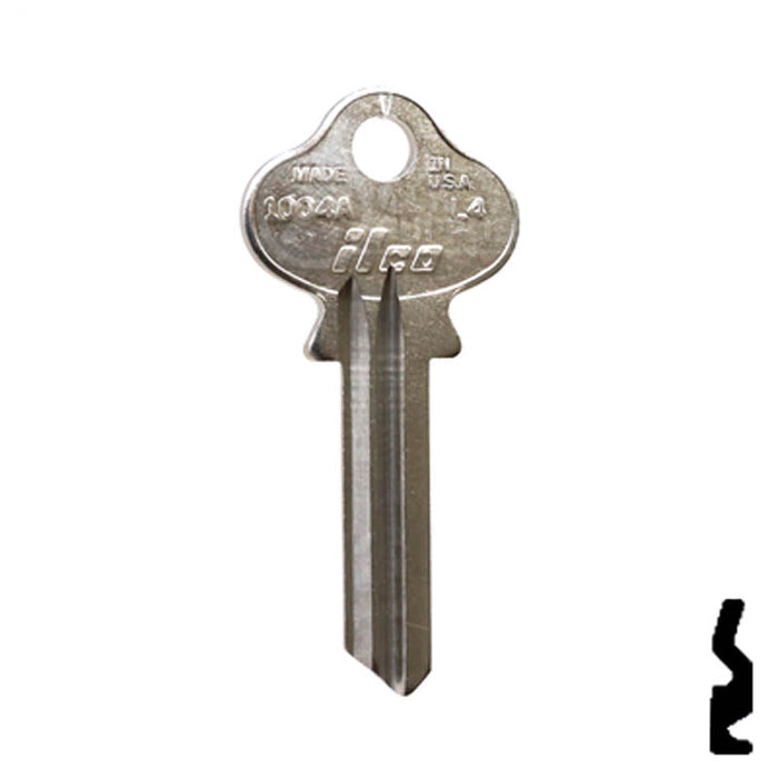 Uncut Key Blank | Lockwood | 1004A, L4 Residential-Commercial Key Ilco