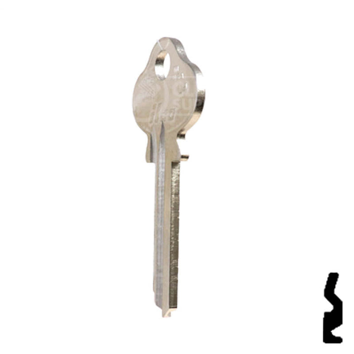 Uncut Key Blank | Lockwood | 1004A, L4 Residential-Commercial Key Ilco