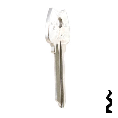 Uncut Key Blank | Lockwood| 1004N, L13 Residential-Commercial Key Ilco