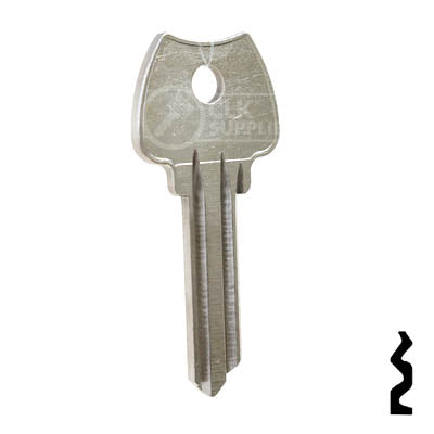 Uncut Key Blank | Lockwood| 1004N, L13 Residential-Commercial Key Ilco