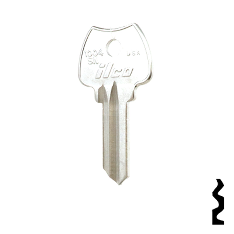 Uncut Key Blank | Lockwood | 1004SN Residential-Commercial Key Ilco