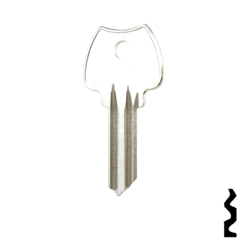 Uncut Key Blank | Lockwood | 1004SN Residential-Commercial Key Ilco