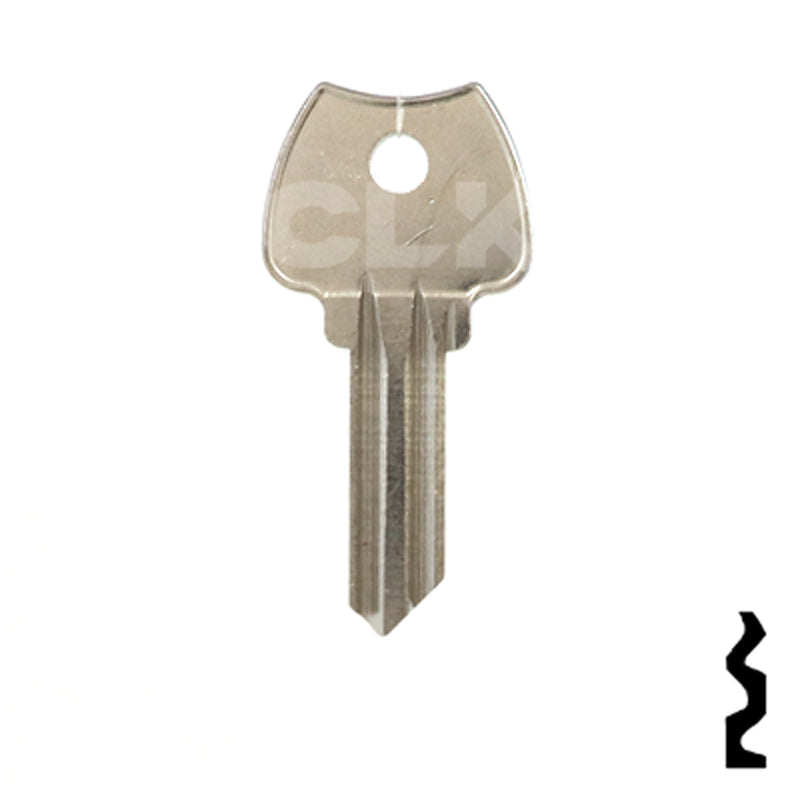 Uncut Key Blank | Lockwood | 1004SN Residential-Commercial Key Ilco