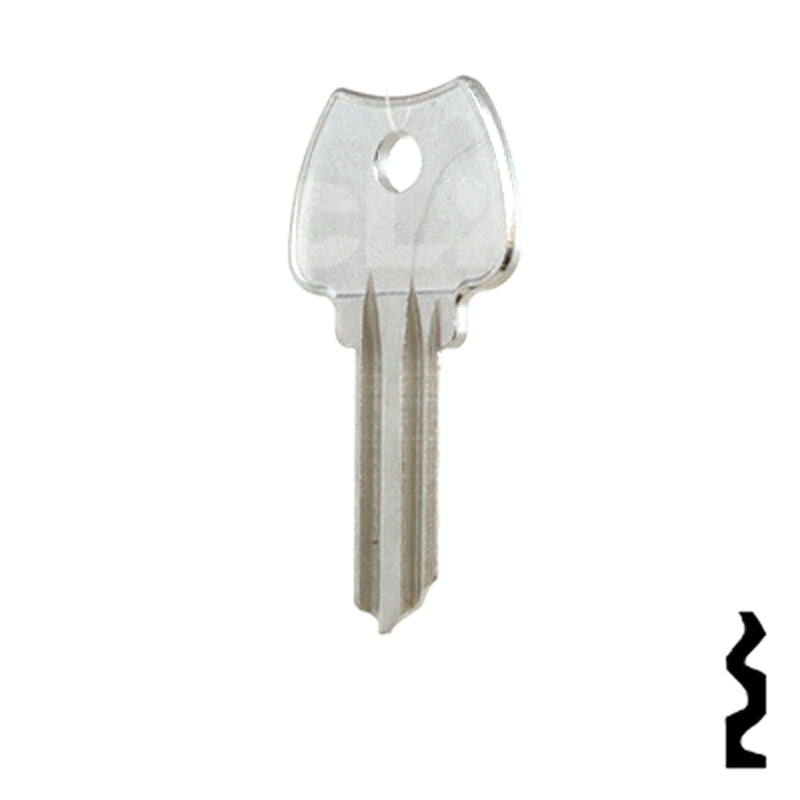 Uncut Key Blank | Lockwood | 1004SN Residential-Commercial Key Ilco