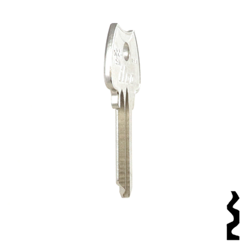 Uncut Key Blank | Lockwood | 1004SN Residential-Commercial Key Ilco
