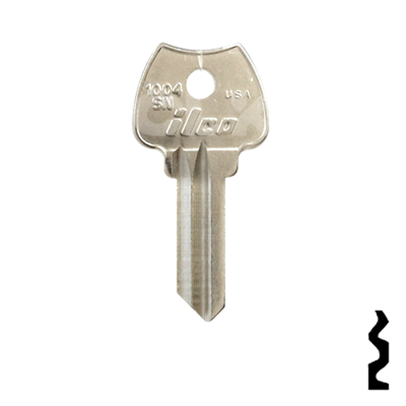 Uncut Key Blank | Lockwood | 1004SN Residential-Commercial Key Ilco