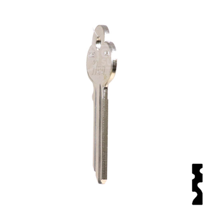 Uncut Key Blank | Lockwood | 1015C Residential-Commercial Key Ilco