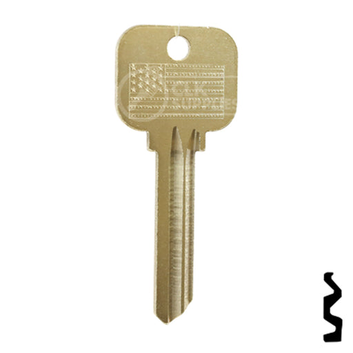 Uncut Key Blank | Lockwood | BD124 Residential-Commercial Key Framon Manufacturing Company, Inc