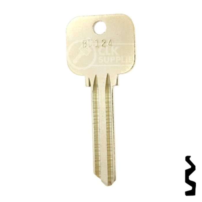 Uncut Key Blank | Lockwood | BD124 Residential-Commercial Key Framon Manufacturing Company, Inc