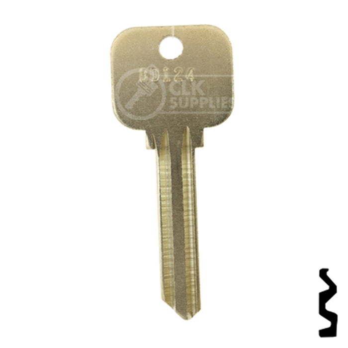 Uncut Key Blank | Lockwood | BD124 Residential-Commercial Key Framon Manufacturing Company, Inc