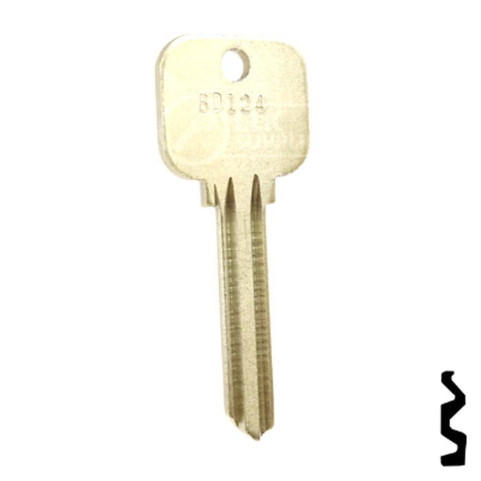 Uncut Key Blank | Lockwood | BD124 Residential-Commercial Key Framon Manufacturing Company, Inc