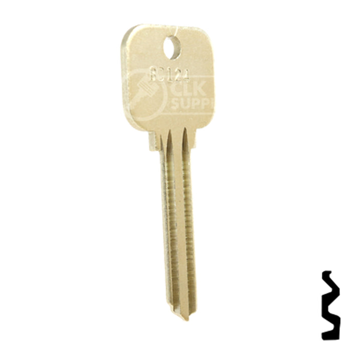 Uncut Key Blank | Lockwood | BD124 Residential-Commercial Key Framon Manufacturing Company, Inc