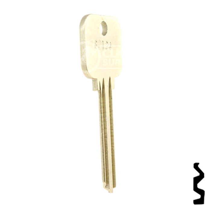 Uncut Key Blank | Lockwood | BD124 Residential-Commercial Key Framon Manufacturing Company, Inc