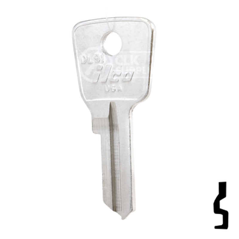 Uncut Key Blank | Lockwood  | DL9 Residential-Commercial Key Ilco