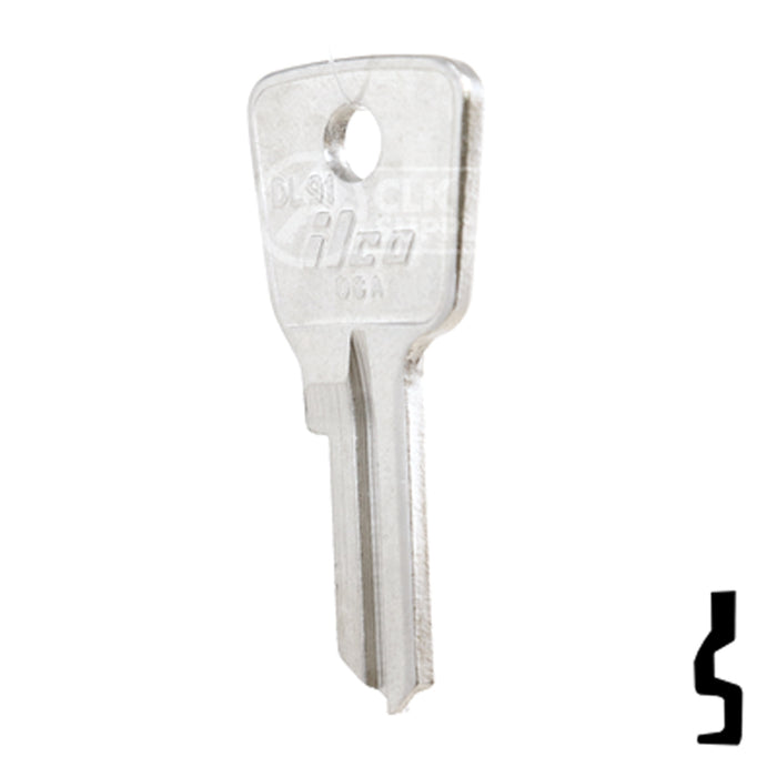 Uncut Key Blank | Lockwood  | DL9 Residential-Commercial Key Ilco