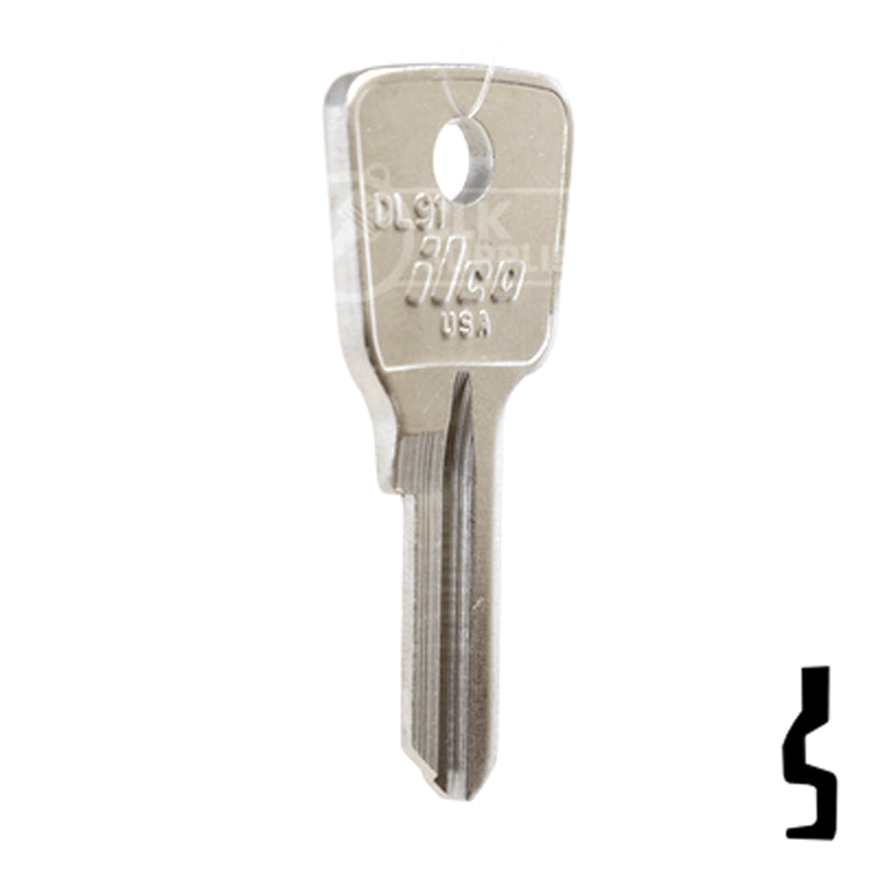 Uncut Key Blank | Lockwood  | DL9 Residential-Commercial Key Ilco