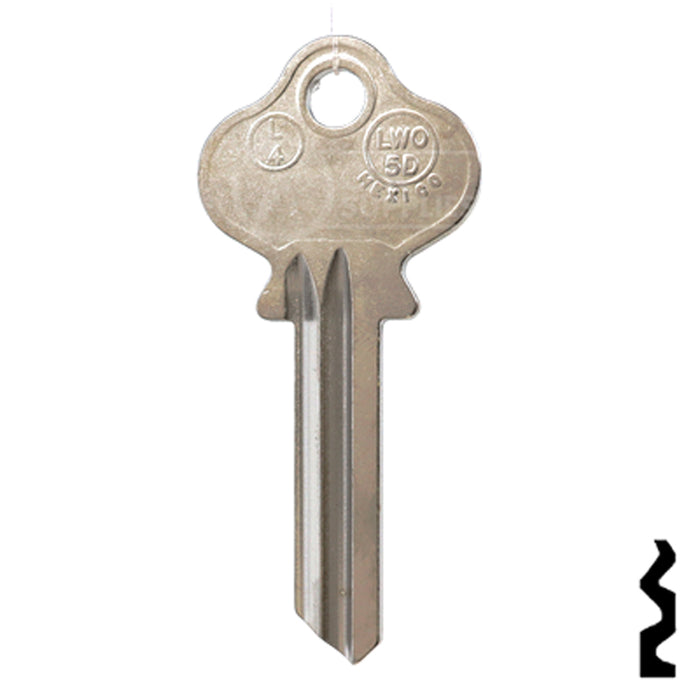 Uncut Key Blank | Lockwood | L4, 1004A Residential-Commercial Key JMA USA