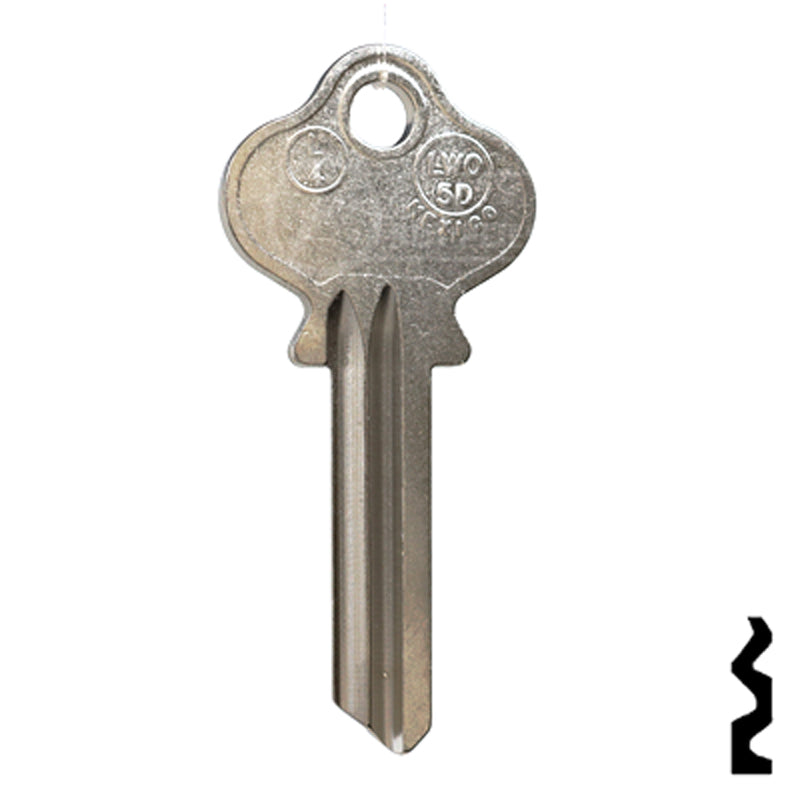 Uncut Key Blank | Lockwood | L4, 1004A Residential-Commercial Key JMA USA