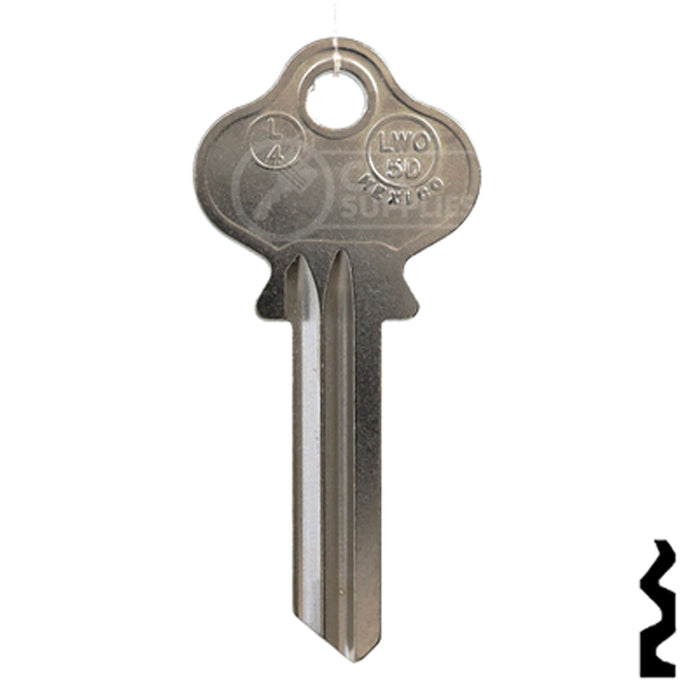Uncut Key Blank | Lockwood | L4, 1004A Residential-Commercial Key JMA USA