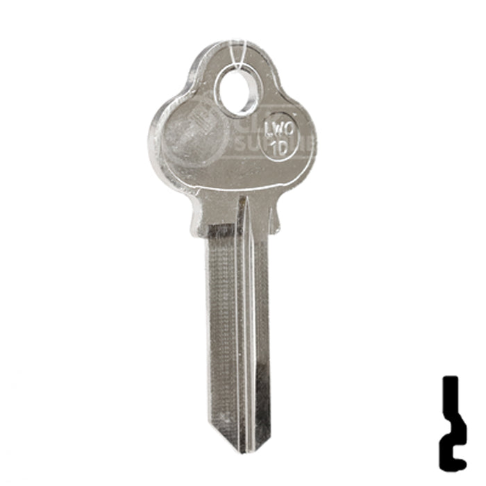 Uncut Key Blank | Lockwood | LWO-1D Residential-Commercial Key JMA USA