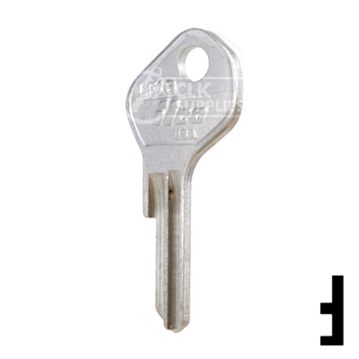 Uncut Key Blank | Lowe & Fletcher | LF18 Residential-Commercial Key Ilco