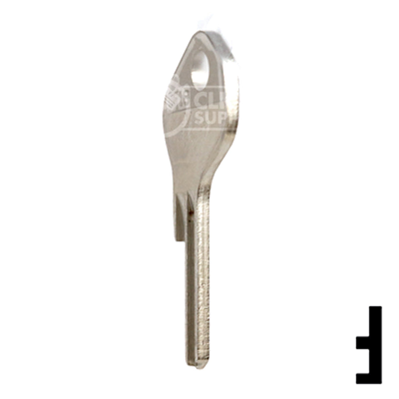 Uncut Key Blank | Lowe & Fletcher | LF18 Residential-Commercial Key Ilco