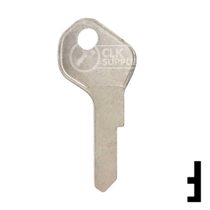 Uncut Key Blank | Lowe & Fletcher | LF18 Residential-Commercial Key Ilco