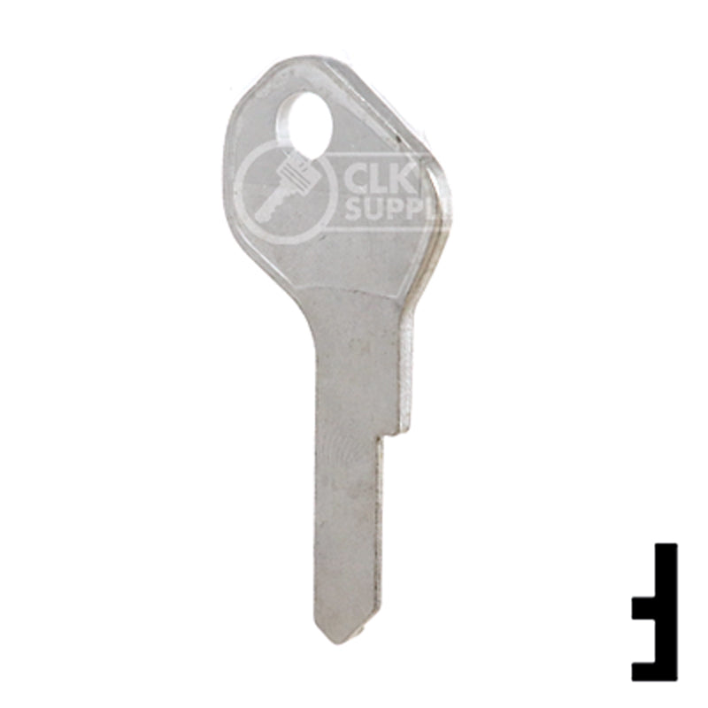 Uncut Key Blank | Lowe & Fletcher | LF18 Residential-Commercial Key Ilco