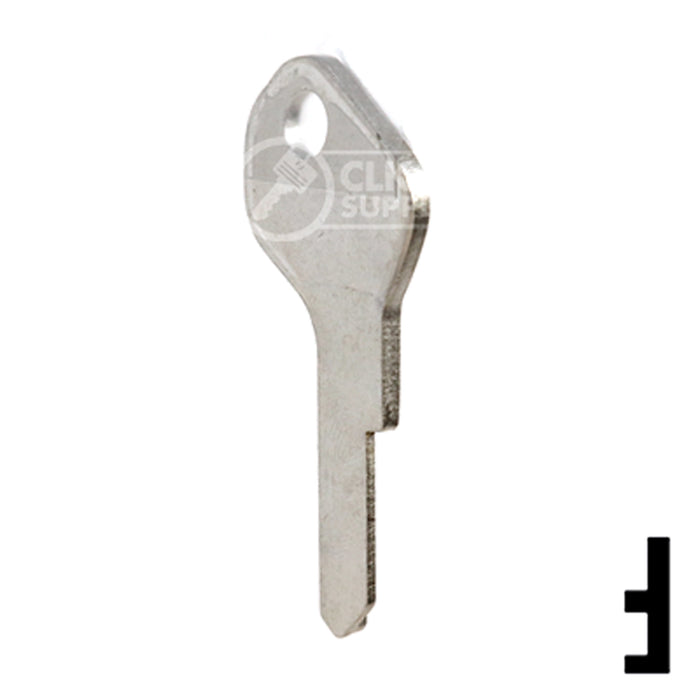 Uncut Key Blank | Lowe & Fletcher | LF18 Residential-Commercial Key Ilco