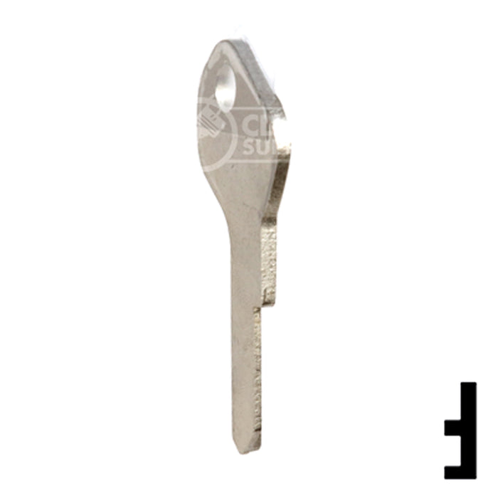 Uncut Key Blank | Lowe & Fletcher | LF18 Residential-Commercial Key Ilco