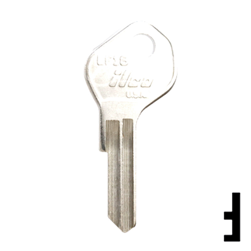 Uncut Key Blank | Lowe & Fletcher | LF18 Residential-Commercial Key Ilco