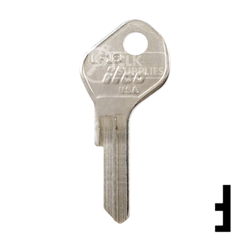 Uncut Key Blank | Lowe & Fletcher | LF18 Residential-Commercial Key Ilco