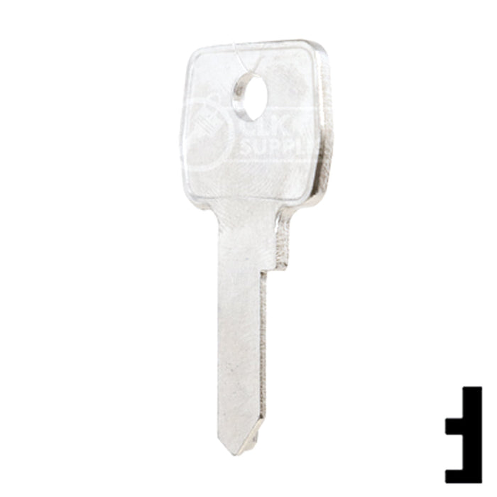 Uncut Key Blank | Lowe & Fletcher | LF19 Residential-Commercial Key Ilco