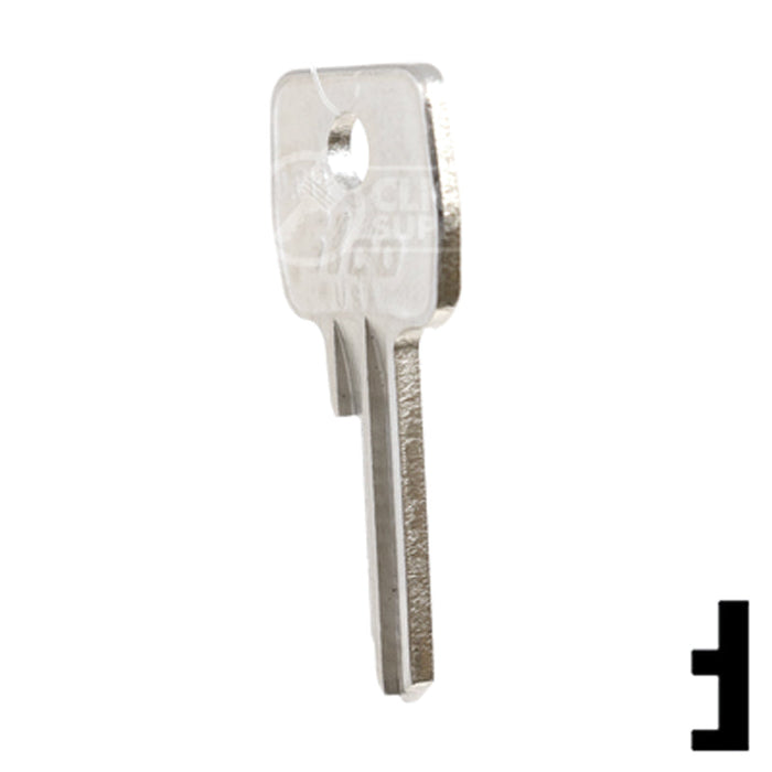 Uncut Key Blank | Lowe & Fletcher | LF19 Residential-Commercial Key Ilco