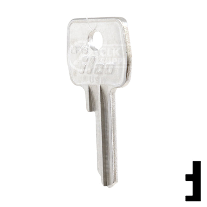 Uncut Key Blank | Lowe & Fletcher | LF19 Residential-Commercial Key Ilco