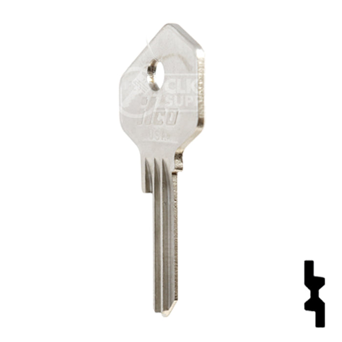 Uncut Key Blank | Lowe & Fletcher | LF20 Residential-Commercial Key Ilco