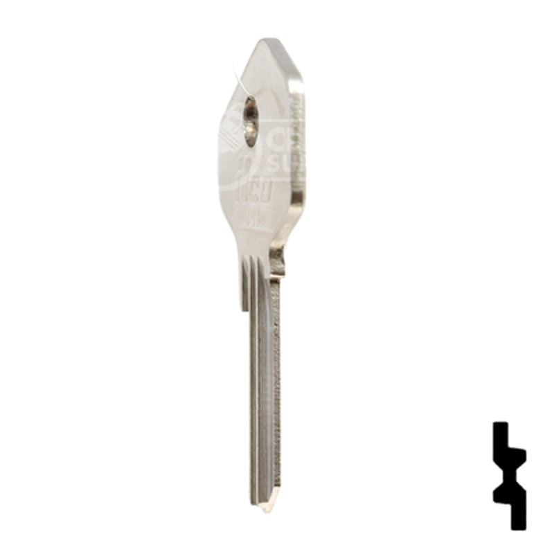 Uncut Key Blank | Lowe & Fletcher | LF20 Residential-Commercial Key Ilco