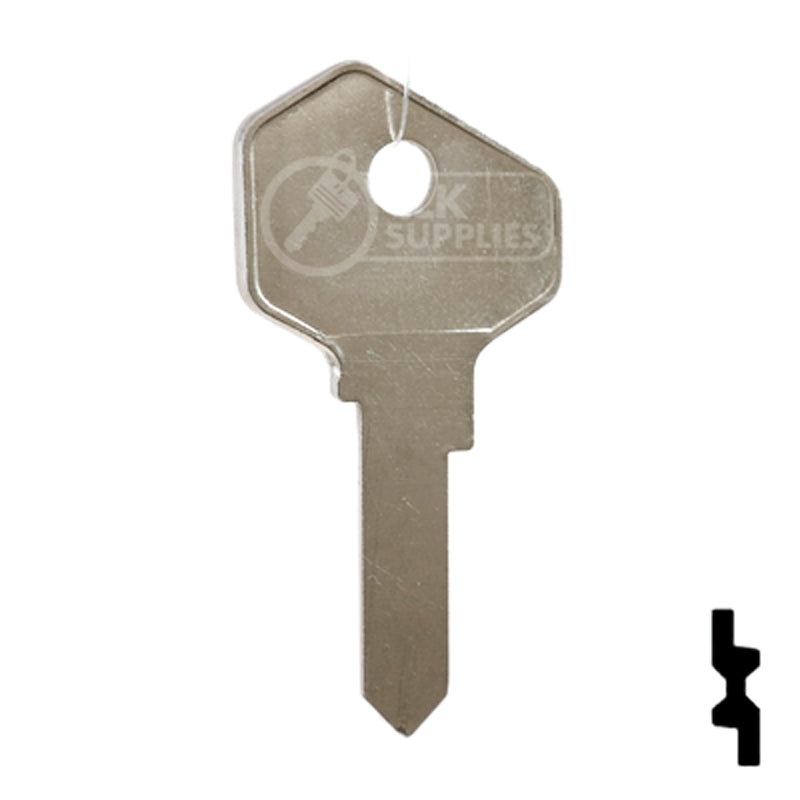 Uncut Key Blank | Lowe & Fletcher | LF20 Residential-Commercial Key Ilco