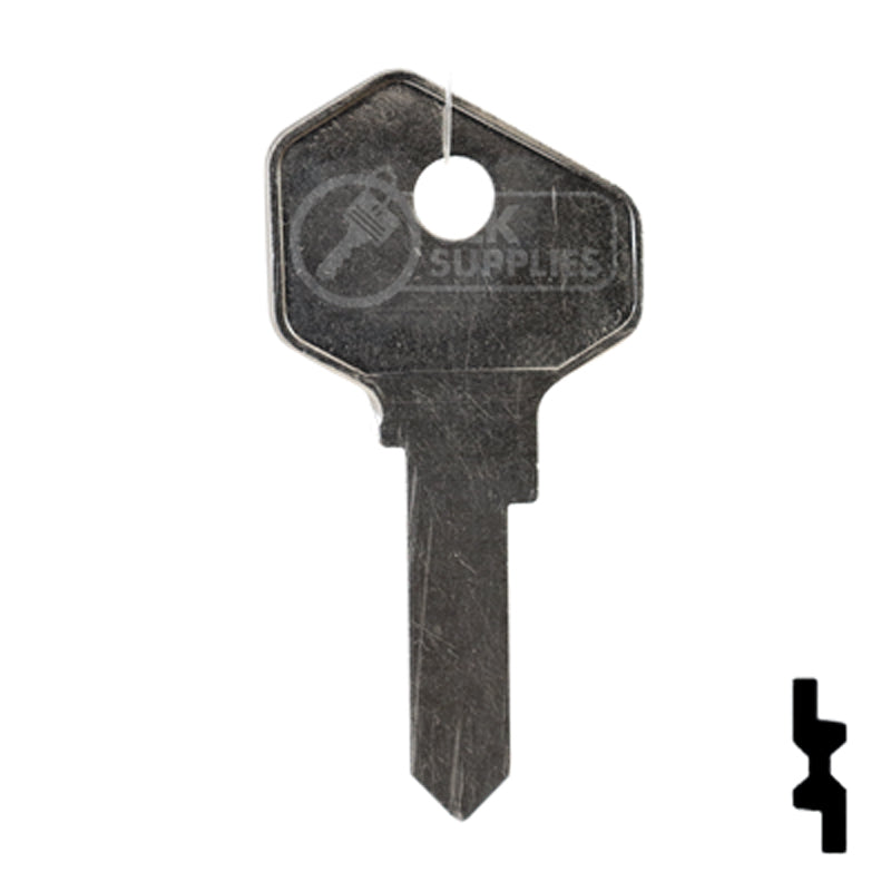 Uncut Key Blank | Lowe & Fletcher | LF20 Residential-Commercial Key Ilco