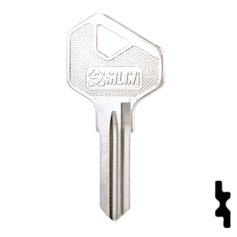 Uncut  Key Blank | Lowe & Fletcher | LF27 Residential-Commercial Key Ilco