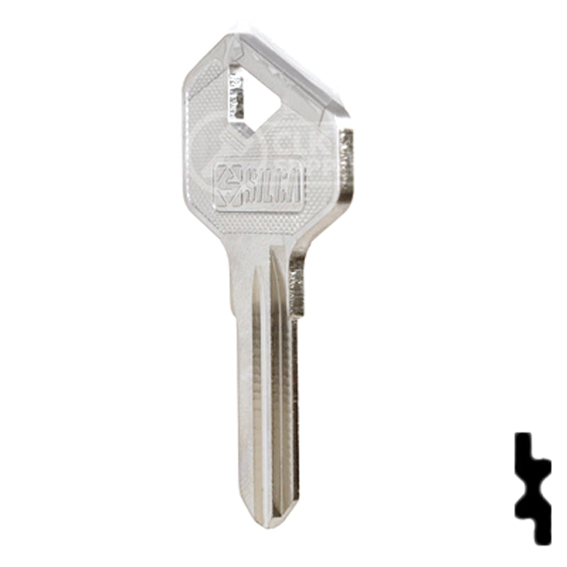 Uncut  Key Blank | Lowe & Fletcher | LF27 Residential-Commercial Key Ilco