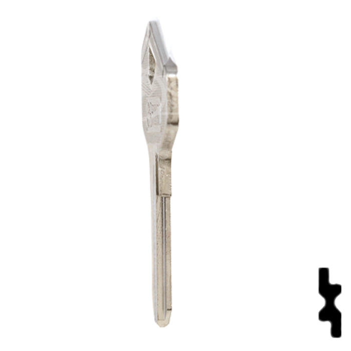 Uncut  Key Blank | Lowe & Fletcher | LF27 Residential-Commercial Key Ilco