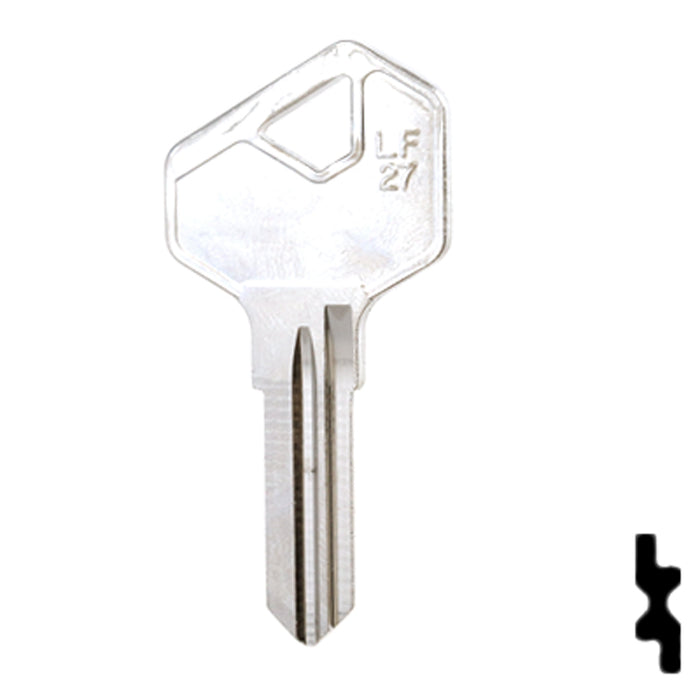 Uncut  Key Blank | Lowe & Fletcher | LF27 Residential-Commercial Key Ilco