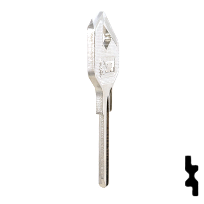 Uncut  Key Blank | Lowe & Fletcher | LF27 Residential-Commercial Key Ilco