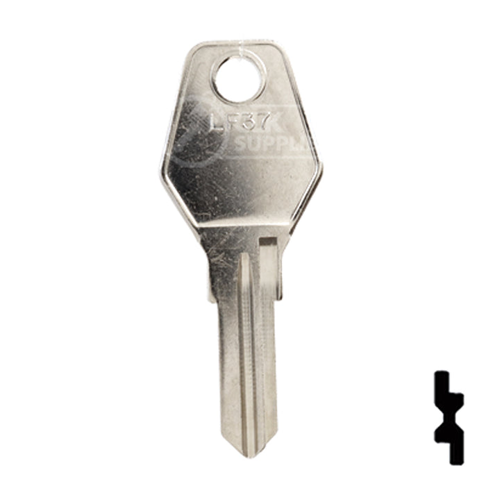 Uncut  Key Blank | Lowe & Fletcher | LF37 Residential-Commercial Key Ilco