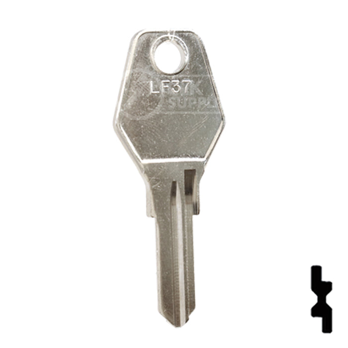 Uncut  Key Blank | Lowe & Fletcher | LF37 Residential-Commercial Key Ilco